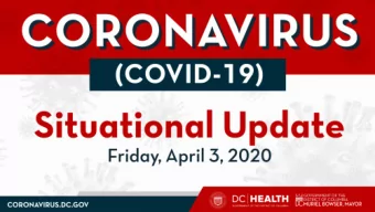 Where We Are Today  April 3, 2020  New and Cumulative COVID-19 Cases and Interventions  District of
