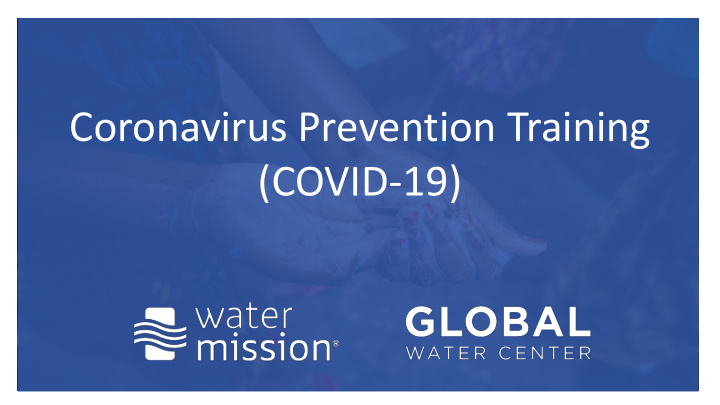 coronavirus prevention training covid 19 objectives