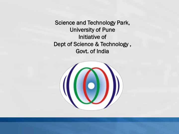 scien ence ce and technolo ology gy pa park rk uni univer