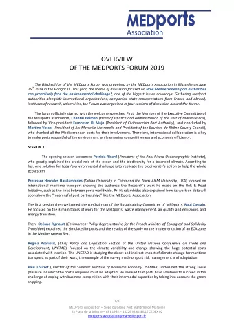 Isabelle Ryckbost ( Secretary General of the European Sea Ports Organisation, ESPO ) showed to the