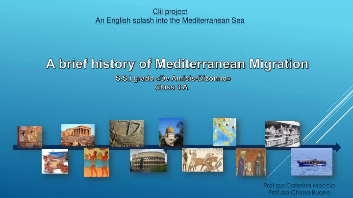 clil project an english splash into the mediterranean sea