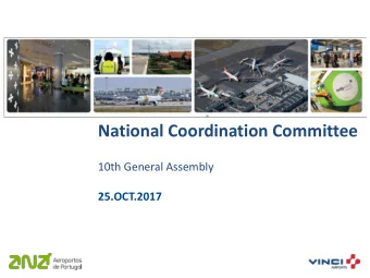 National Coordination Committee  10th General Assembly  25.OCT.2017  Airline Performance  Summer