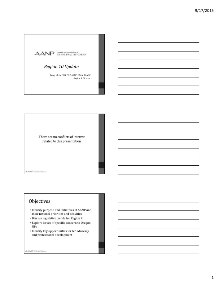 objectives