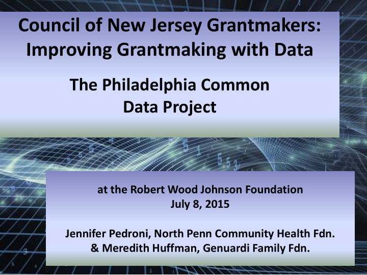 council of new jersey grantmakers improving grantmaking
