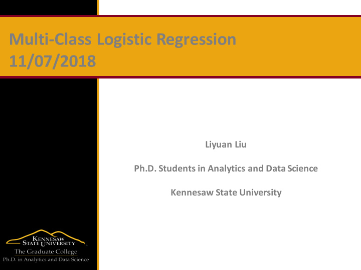 multi class logistic regression 11 07 2018