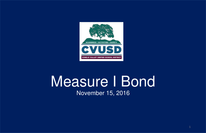 measure i bond