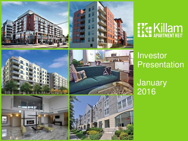 investor presentation january 2016