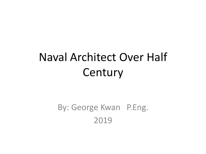 naval architect over half