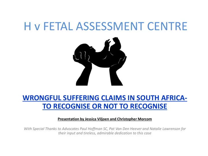 h v fetal assessment centre