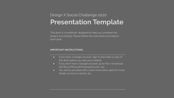 presentation template