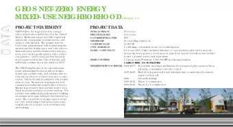 A  PROJE  CT  ST  AT  E  ME  NT  PROJE  CT  DAT  A  GE  OS will b e  the  la rg e st ne t-ze ro  e