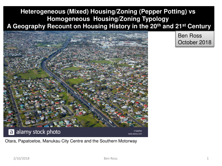 heterogeneous mixed housing zoning pepper potting vs