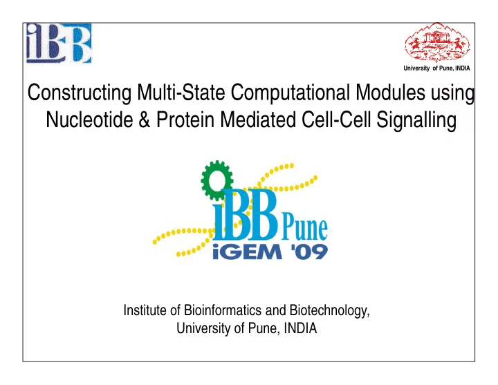 constructing multi state computational modules using