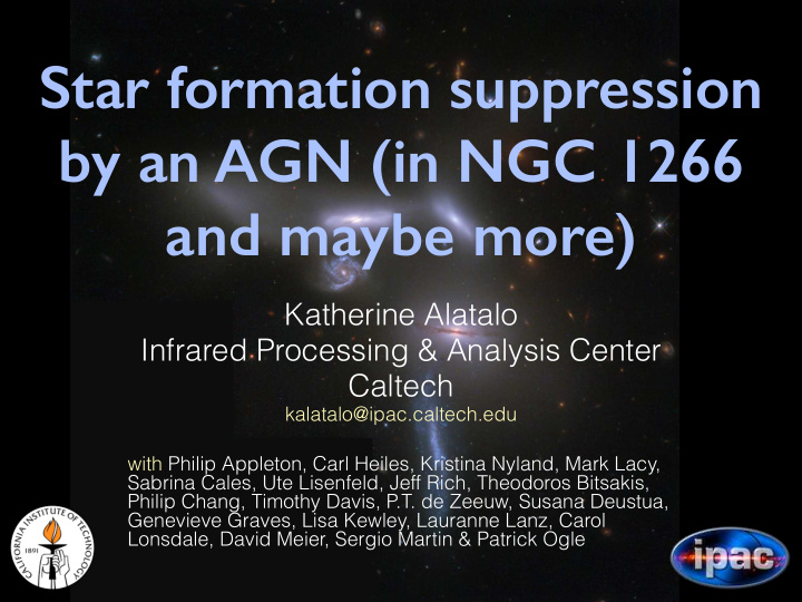 star formation suppression by an agn in ngc 1266 and