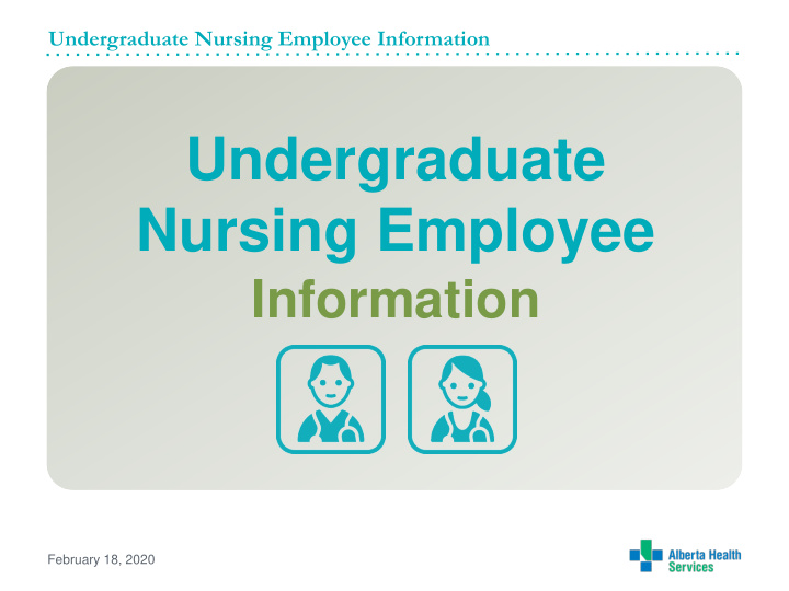 undergraduate nursing employee