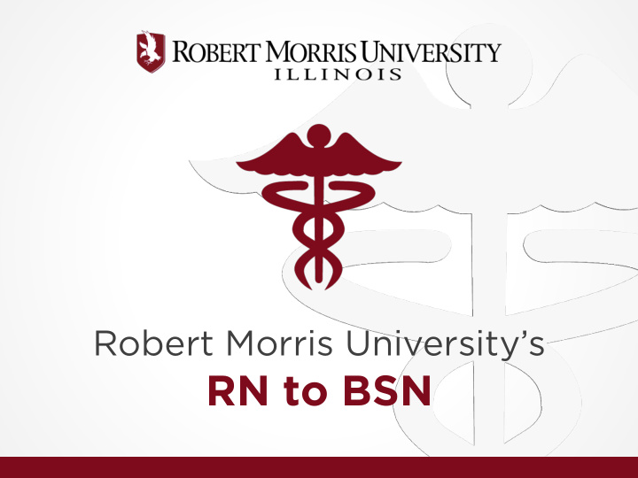 rn to bsn rmu mission statement