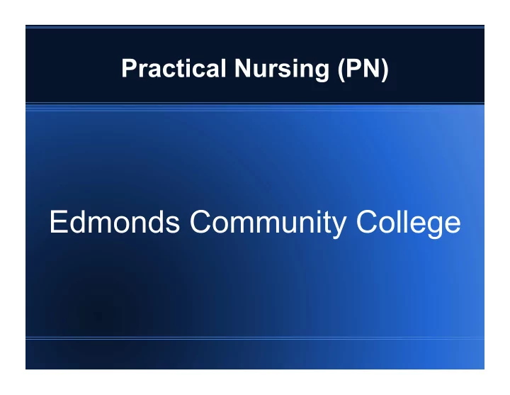 edmonds community college about our program 7 quarters 21