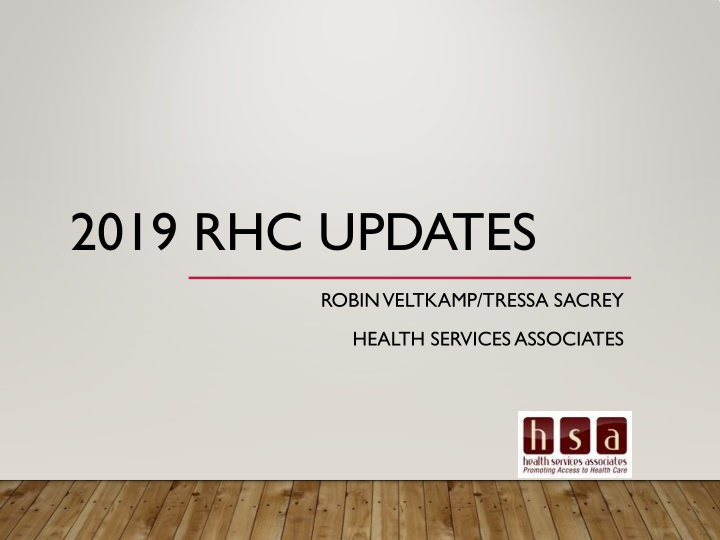 2019 rhc updates