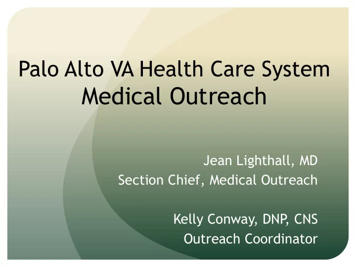 medical outreach