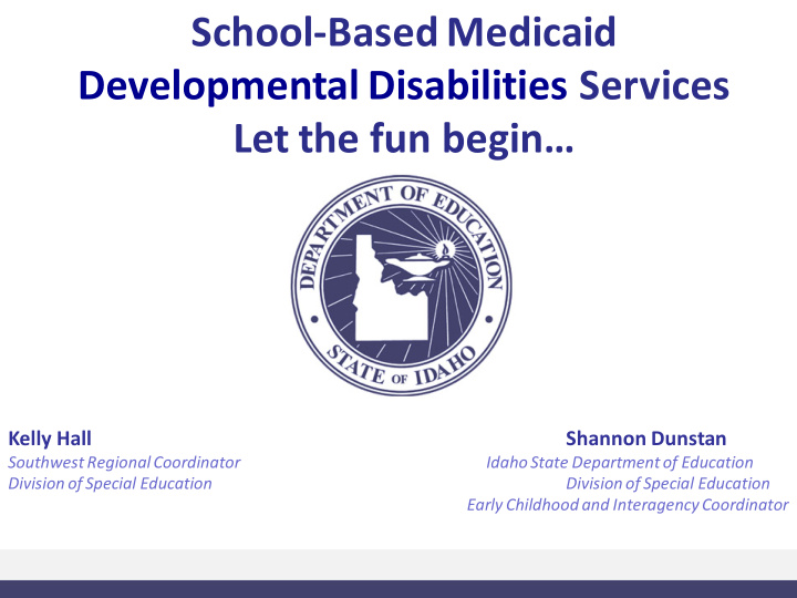 school based medicaid developmental disabilities services