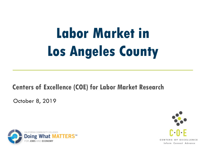 labor market in los angeles county