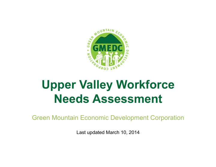 upper valley workforce needs assessment