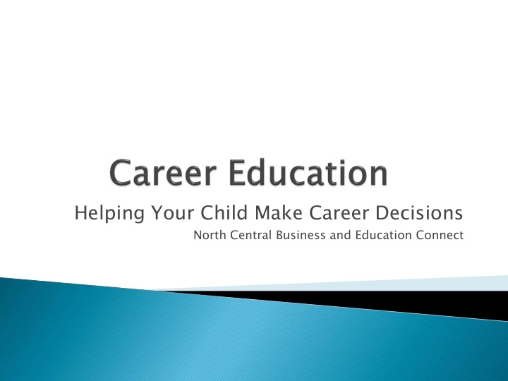 helping your child make career decisions