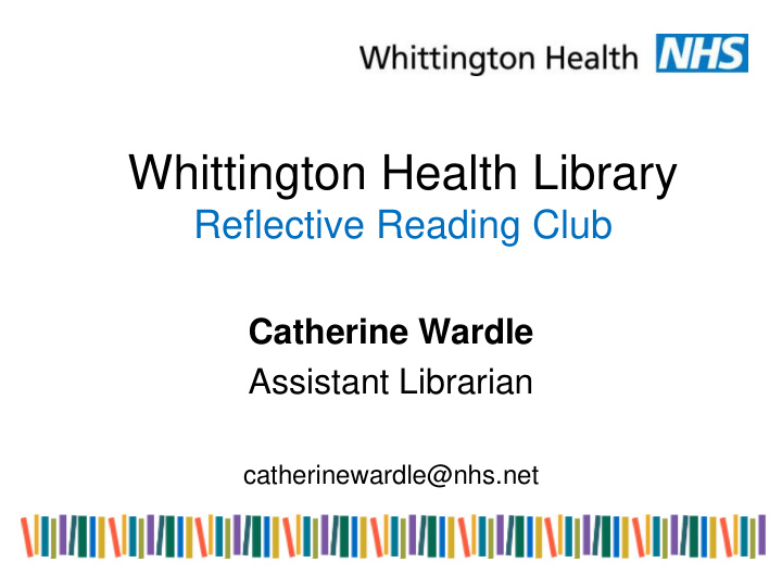 whittington health library