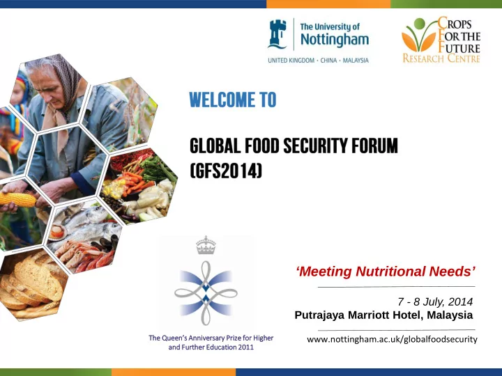 meeting nutritional needs