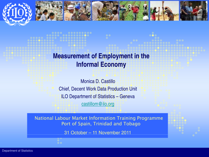 measurement of employment in the informal economy