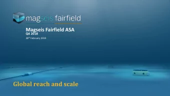 Global reach and scale  Disclaimer This presentation (the  Presentation &quot;) has been