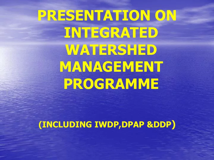 presentation on