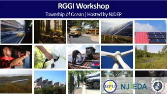 RGGI Workshop  Township of Ocean| Hosted by NJDEP  Paul Baldauf  Assistant Commissioner  Air