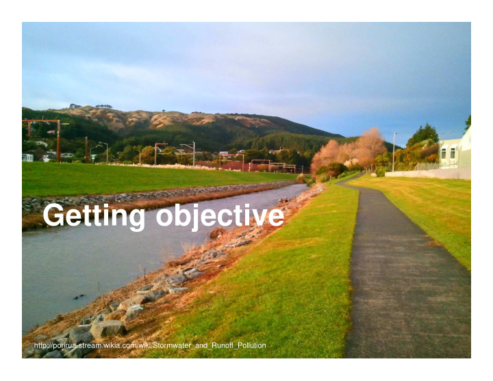getting objective
