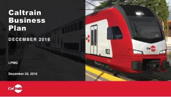 Business  Plan  DECEMBER 2018  LPMG  December 20, 2018  The 2040 Vision:  A Continued Focus  on