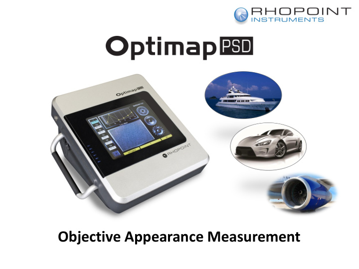 objective appearance measurement appearance of surface