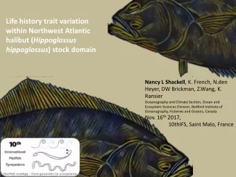 Life history trait variation  within Northwest Atlantic halibut ( Hippoglossus hippoglossus ) stock