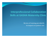review of training provided its impacts on patient care