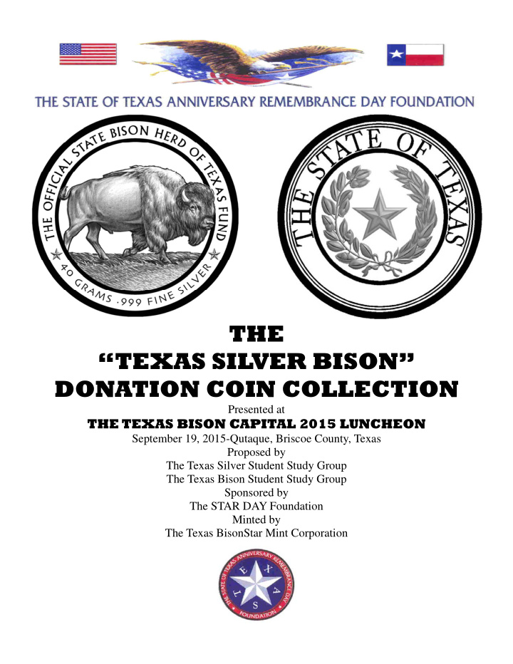 the texas silver bison