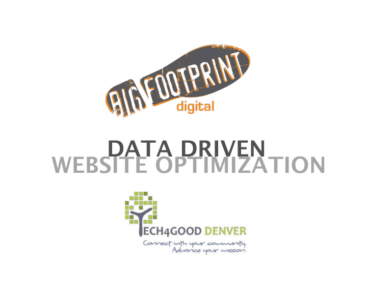 data driven website optimization before we get started