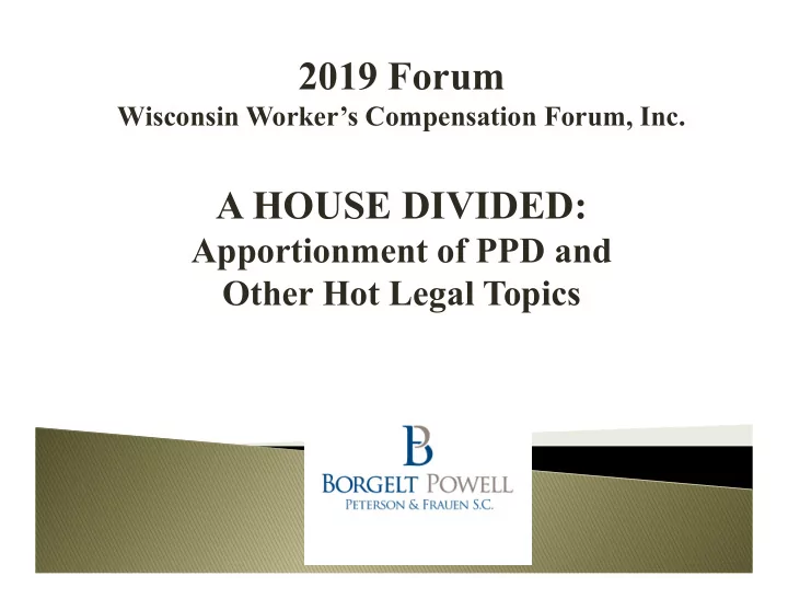 2019 forum