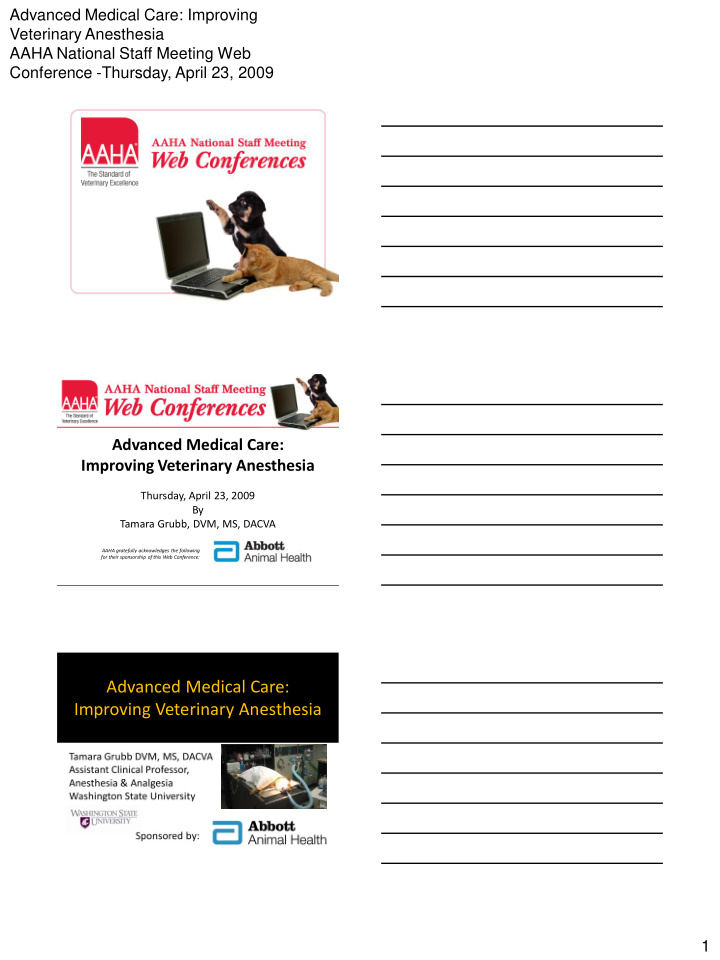 advanced medical care improving veterinary anesthesia