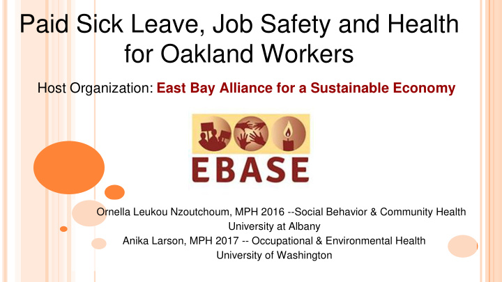 for oakland workers