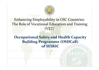 Enhancing Employability in OIC Countries: Enhancing Employability in OIC Countries: The Role of