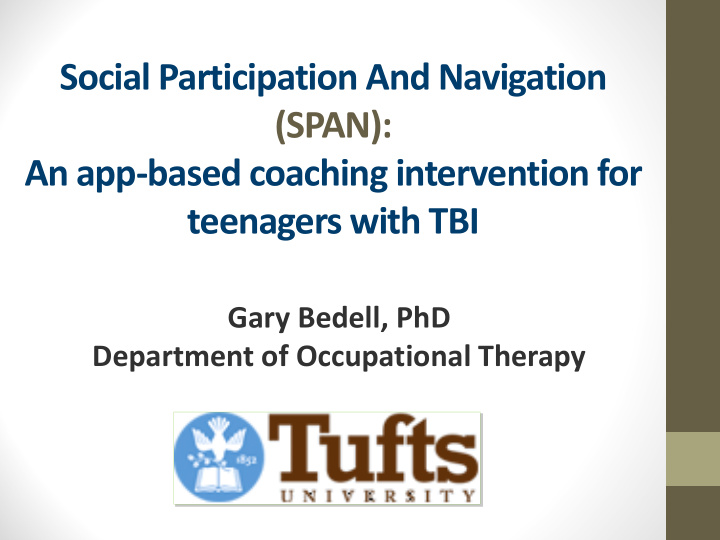 social participation and navigation span an app based