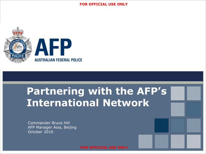 partnering with the afp s