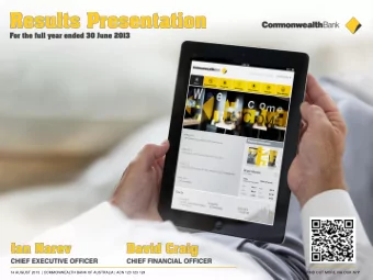 0  14 AUGUST 2013  | COMMONWEALTH BANK OF AUSTRALIA | ACN 123 123 124  FIND OUT MORE VIA OUR APP