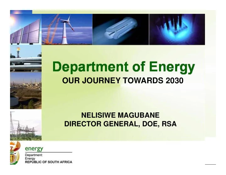 our journey towards 2030
