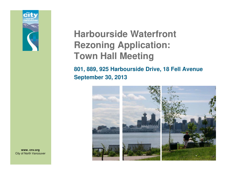 harbourside waterfront rezoning application town hall
