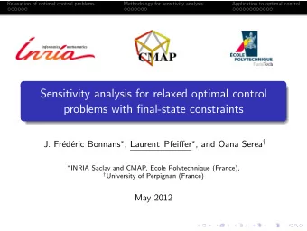 Sensitivity analysis for relaxed optimal control  problems with final-state constraints eric